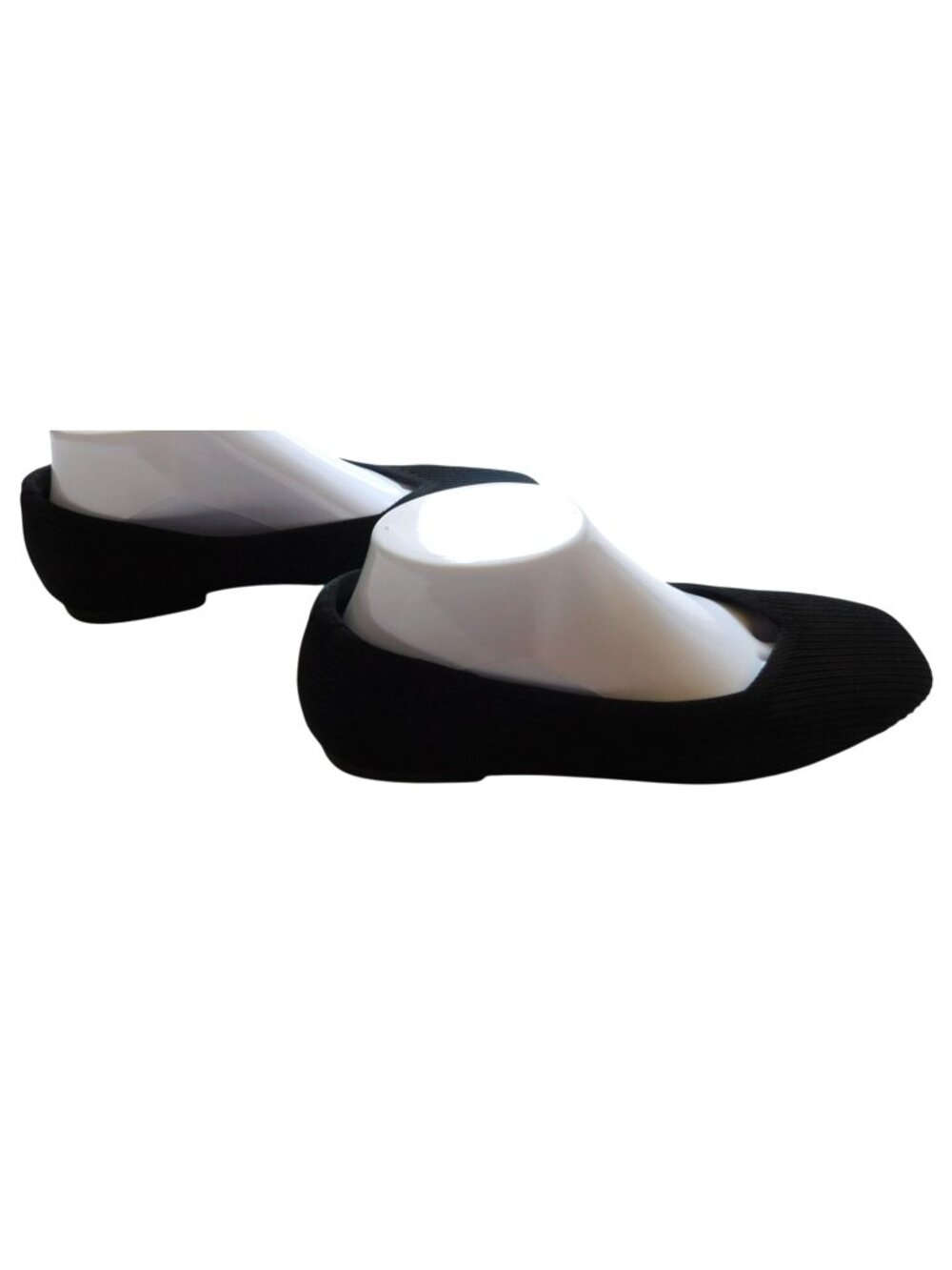 Vivaia Womens Margot 2.0 Black Knit Square Toe Ballet Flats Size 39.5 8.5 / 9 - Picture 4 of 7